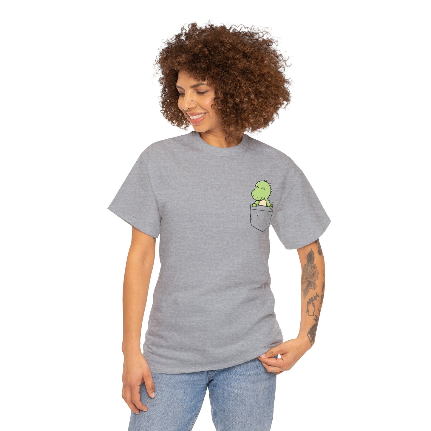 Dinosaur Fake Pocket T-Shirt