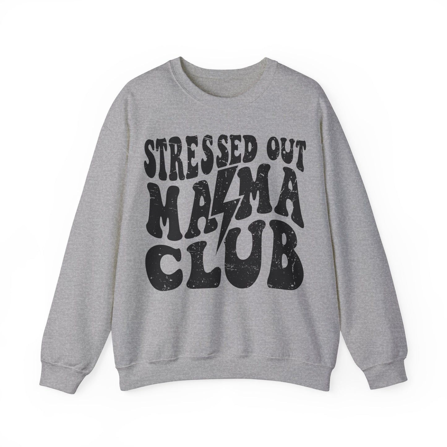 Stressed Out Mama Club Crewneck Sweatshirt