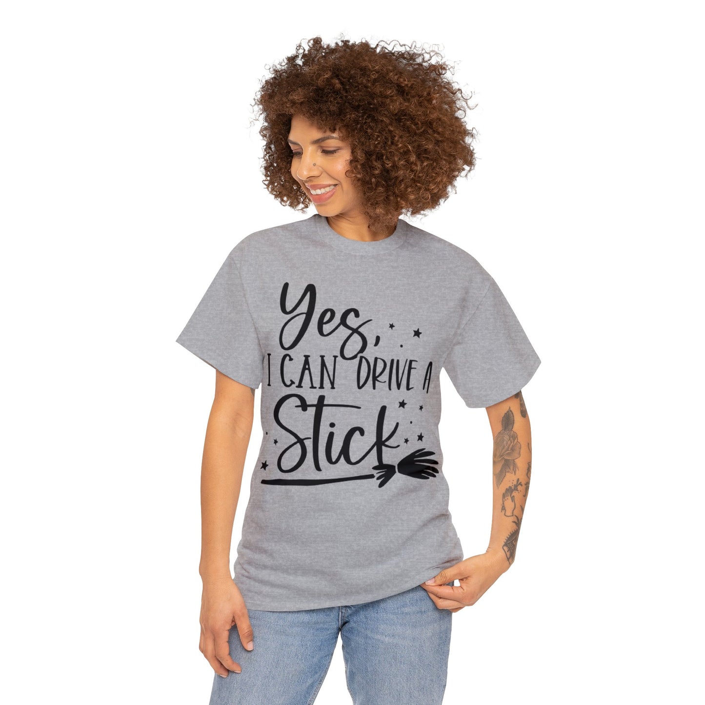 Yes I Can Drive a Stick Witchy T-Shirt