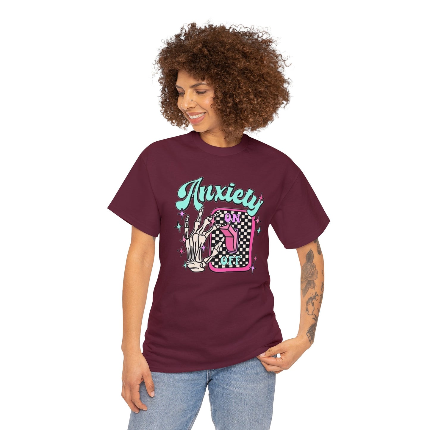 Anxiety On with Skeleton Hand T-Shirt