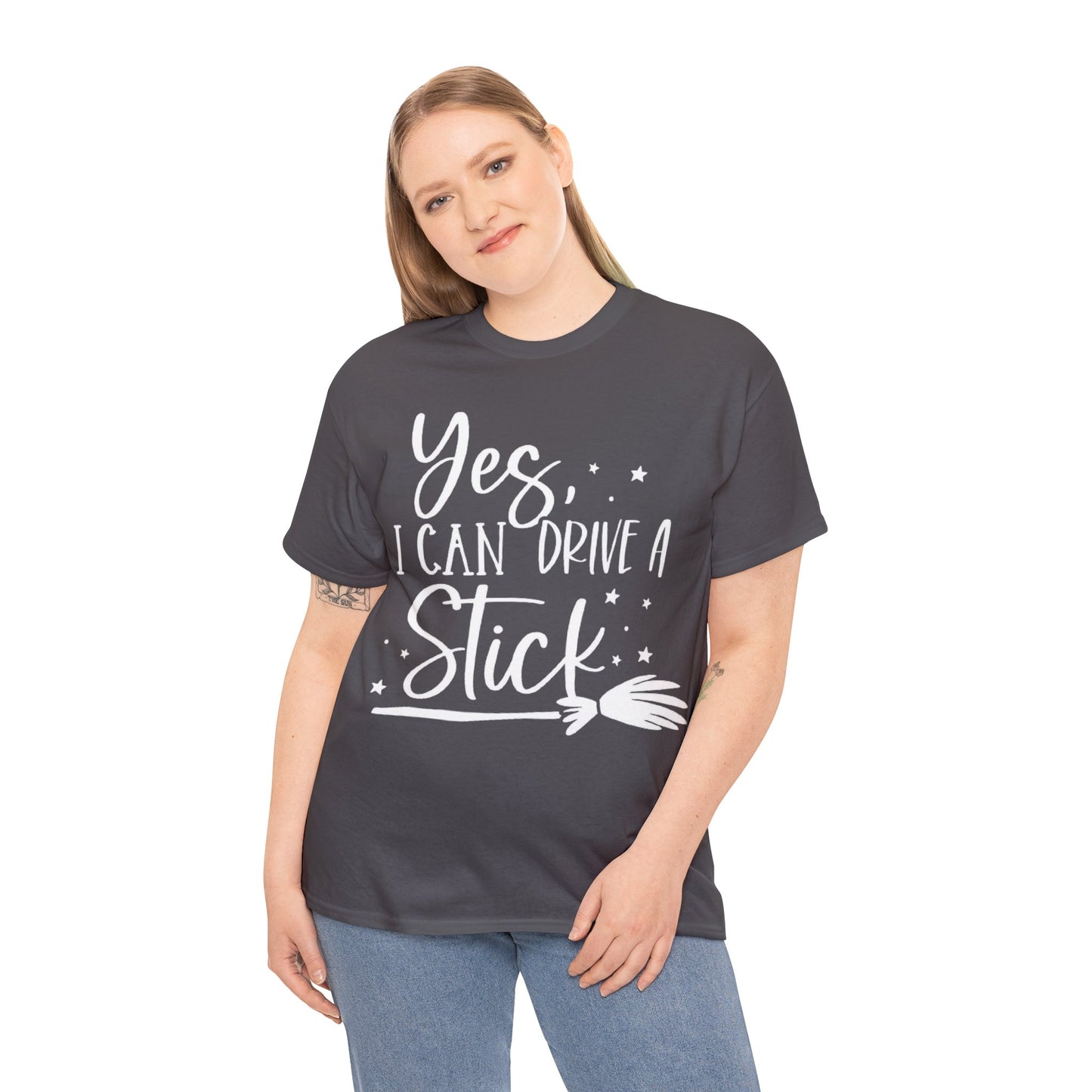 Yes I Can Drive a Stick Witchy T-Shirt