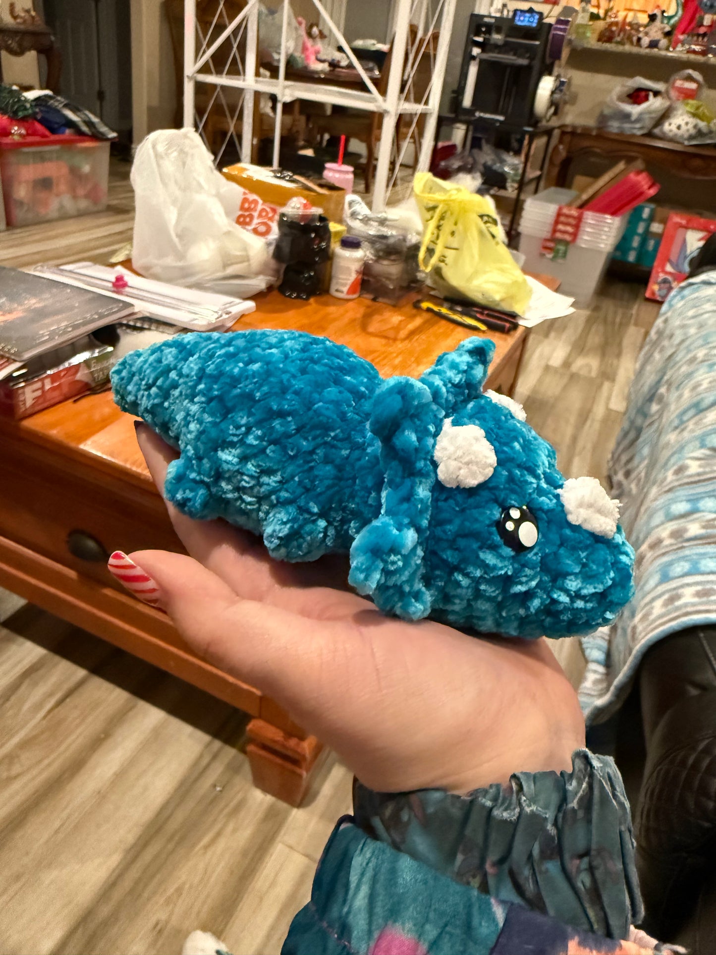 Tilly the Triceratops Crochet Plushie
