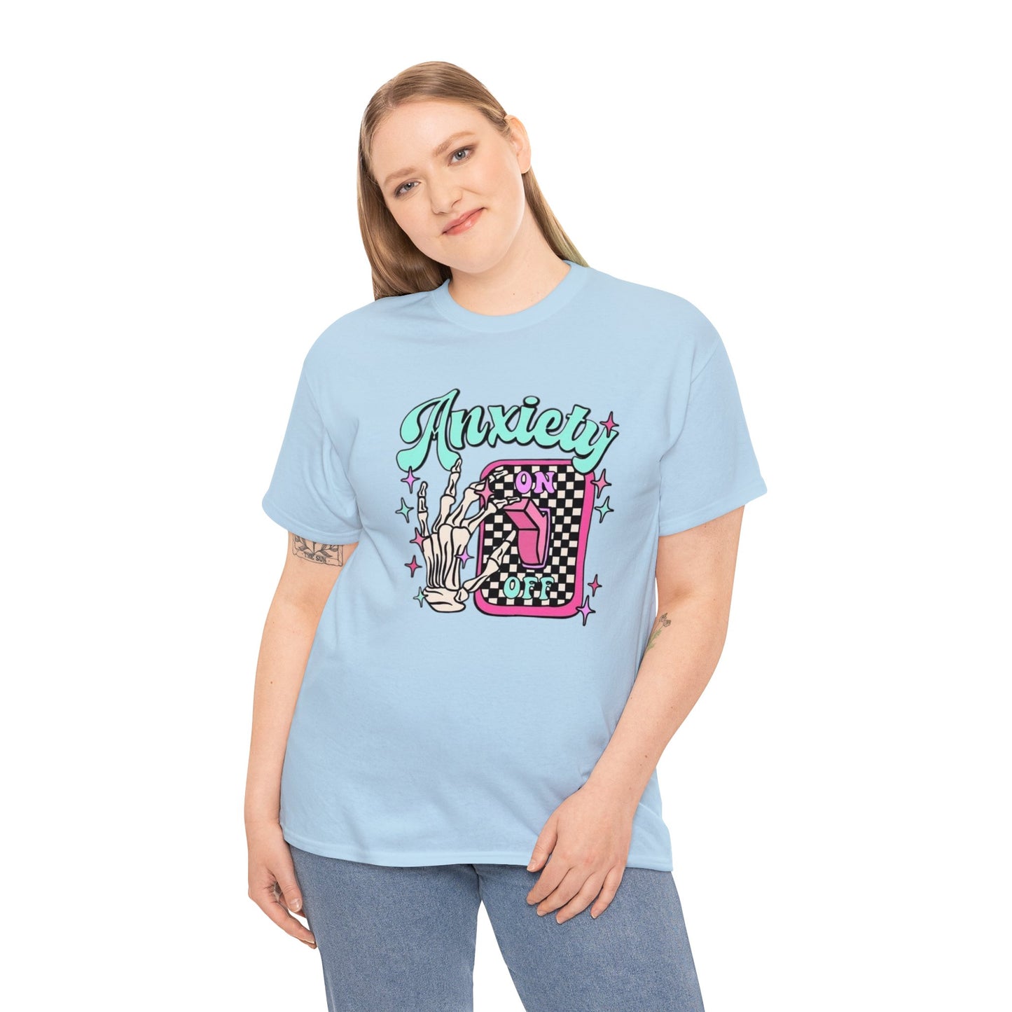 Anxiety On with Skeleton Hand T-Shirt