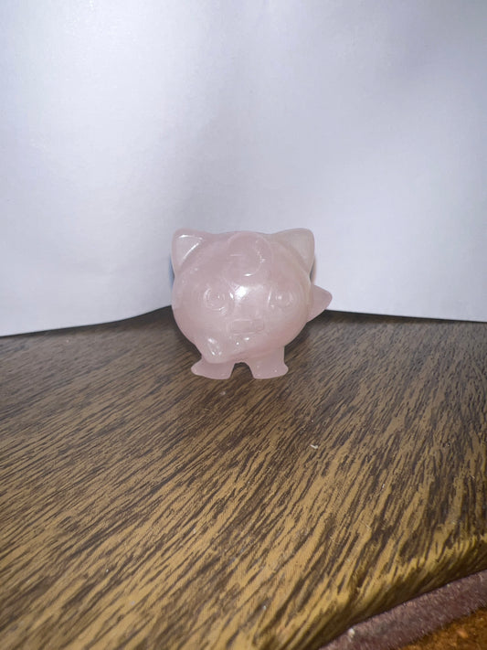 Rose Quartz Jigglypuff Carving