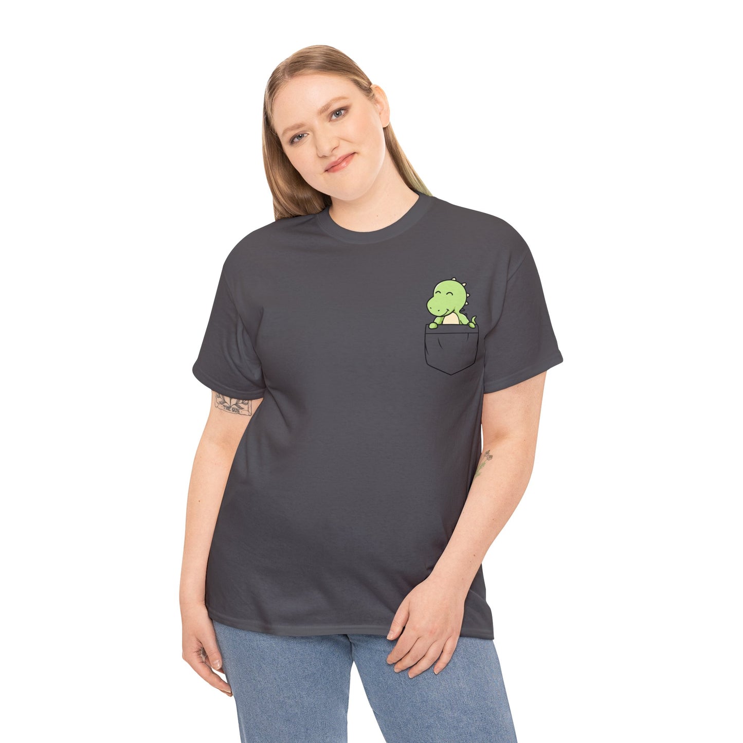 Dinosaur Fake Pocket T-Shirt