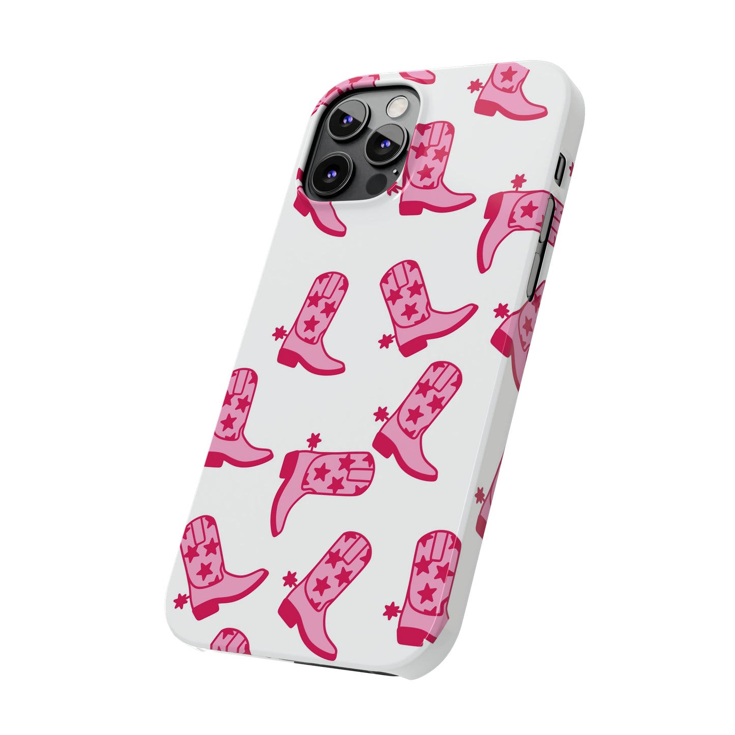 Pink Cowgirl/Cowboy Boots Slim Phone Cases