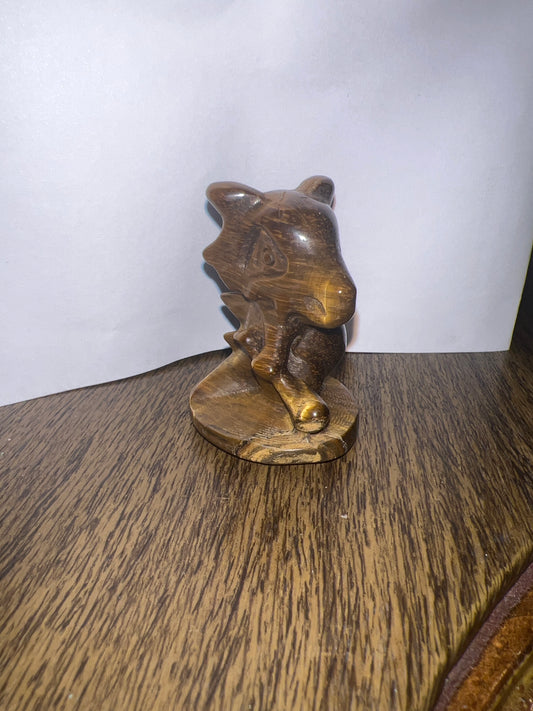 Tigers Eye Cubone Carving