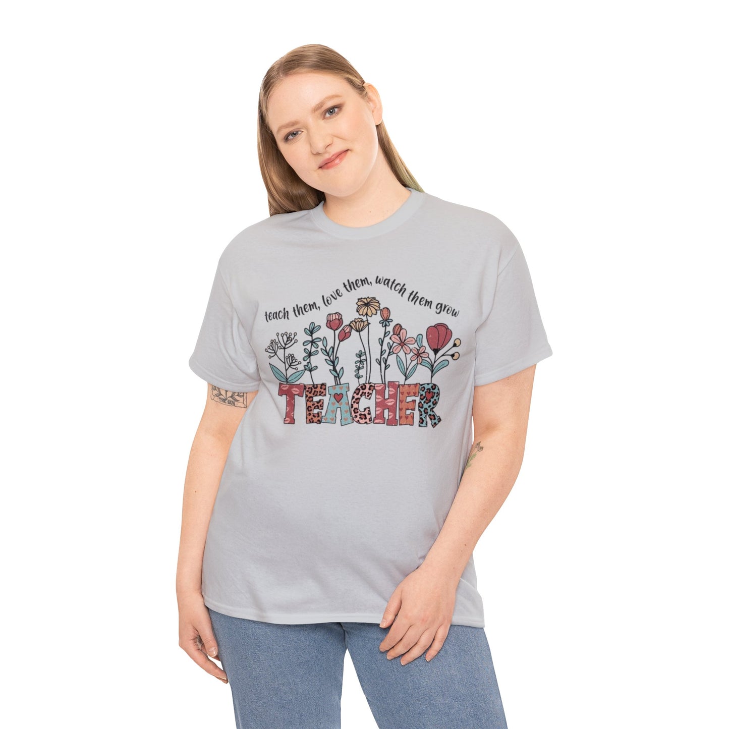 Teach, Love, Watch Them Grow Teacher T-Shirt