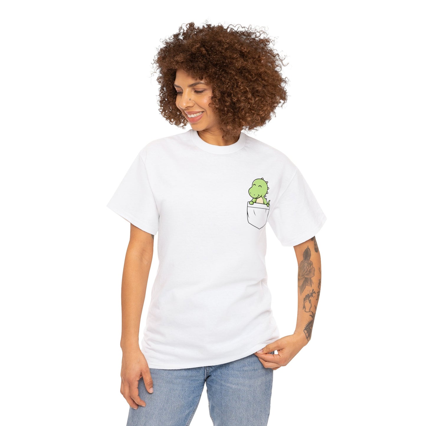 Dinosaur Fake Pocket T-Shirt