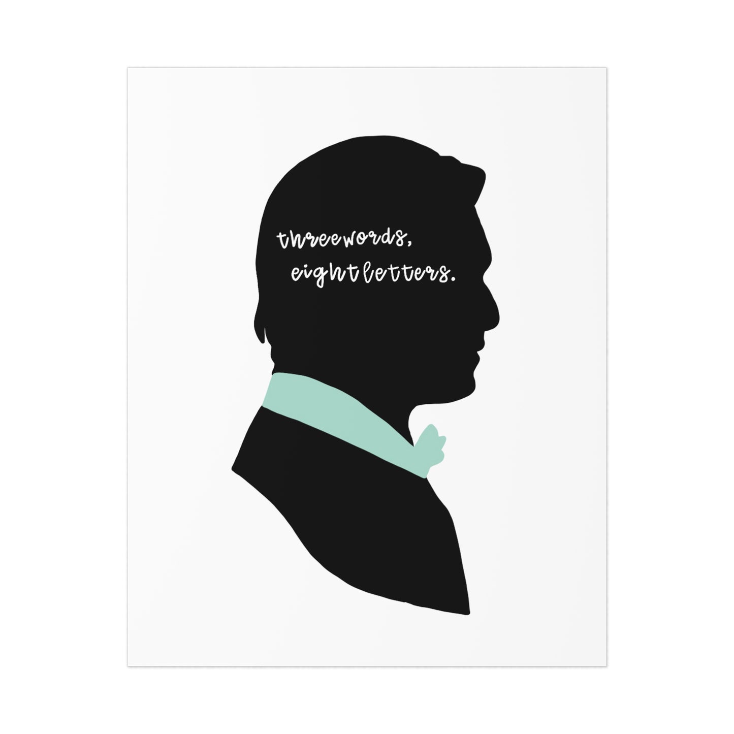 Chuck Silhouette Wedding Quote Print/Poster