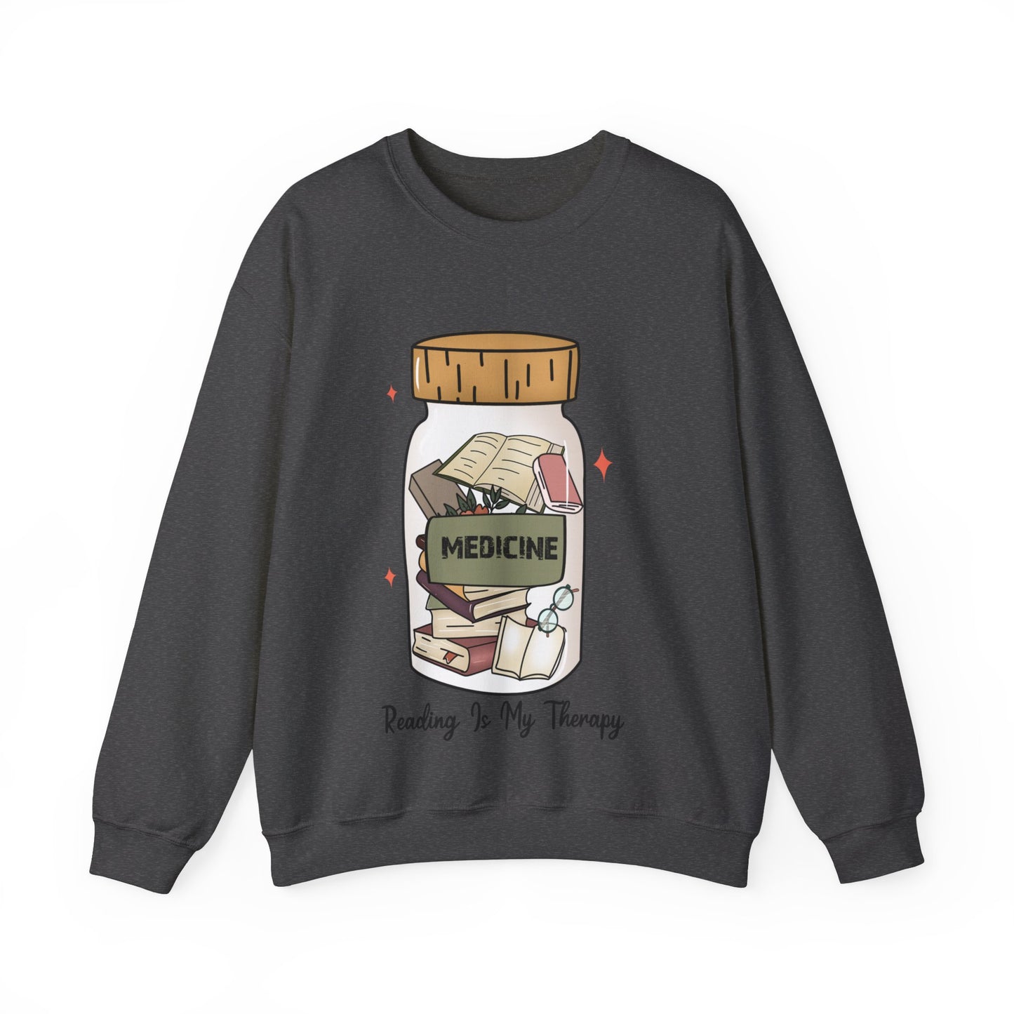 Reading is My Therapy Crewneck Sweatshirt