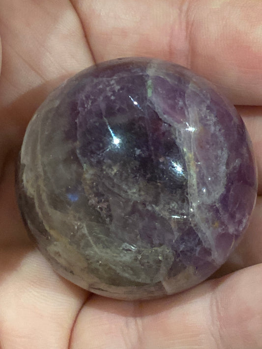 Chevron Amethyst Sphere - 1.5”