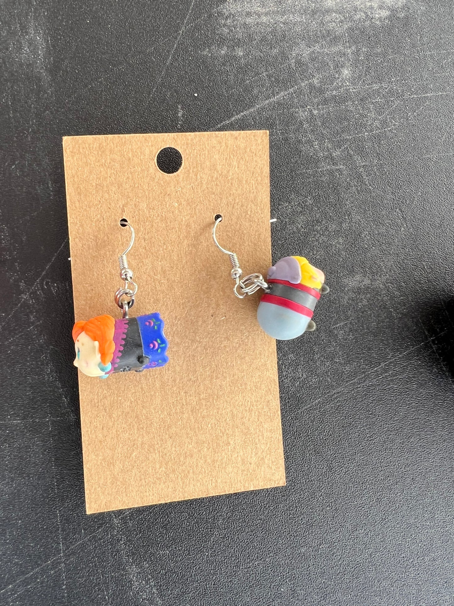 Recycled Toy Earrings