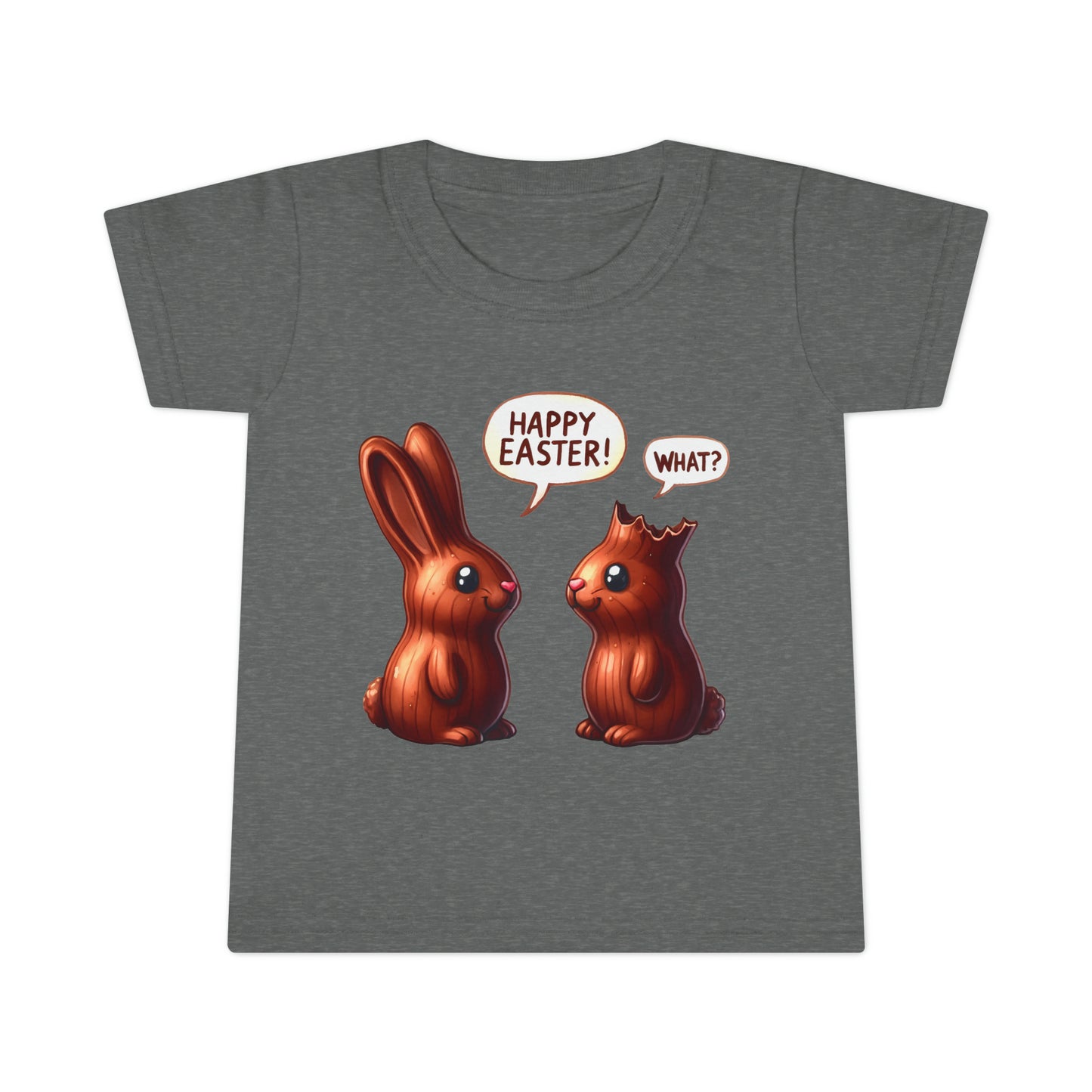 Chocolate Bunny Happy Easter Toddler T-shirt