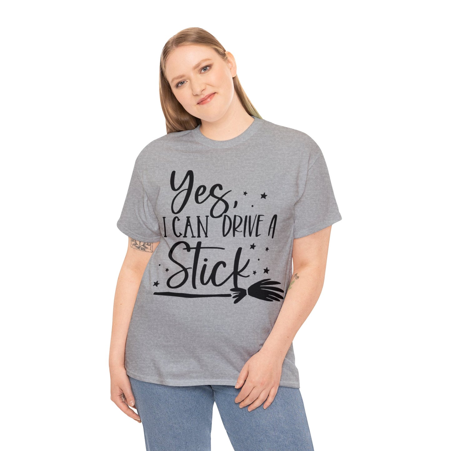 Yes I Can Drive a Stick Witchy T-Shirt