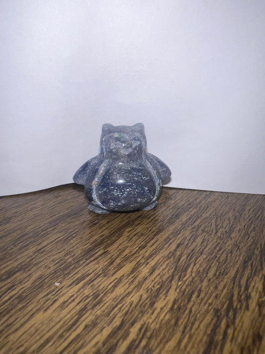Sodalite Snorlax Carving