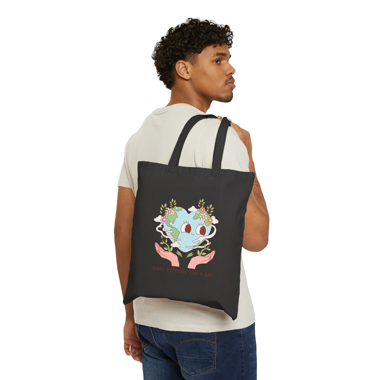 Make Everyday Earth Day Cotton Canvas Tote Bag