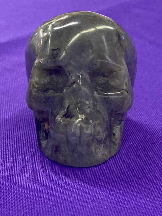 Labradorite Skull Gemstone Carving