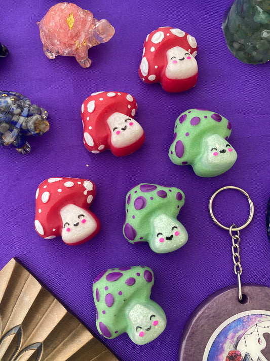 Resin Mushy Mushroom Magnet