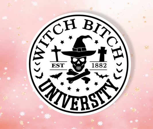 Witch Bitch University Sticker Metaphysical Intention