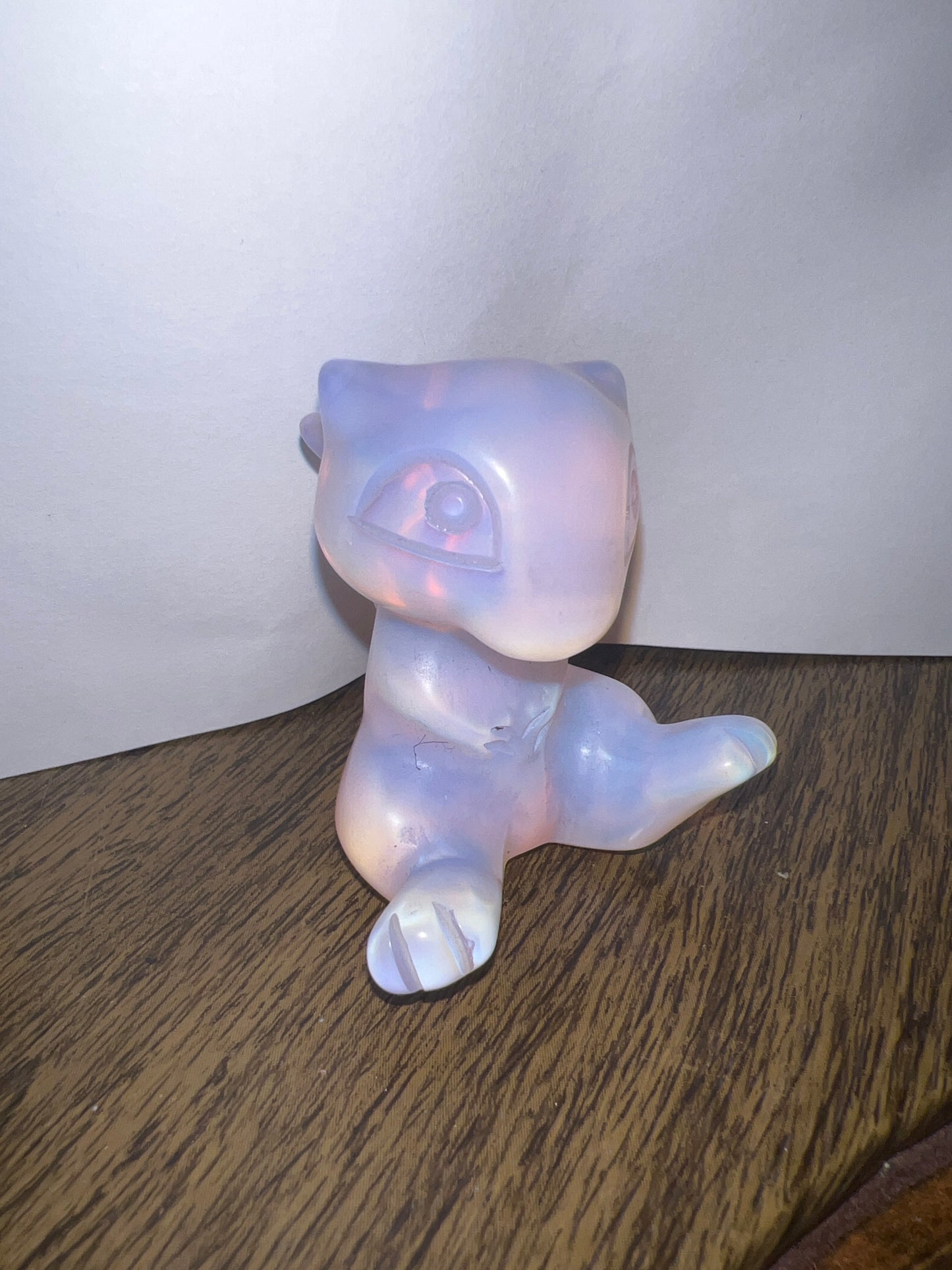 Pink Opalite Mew Carving