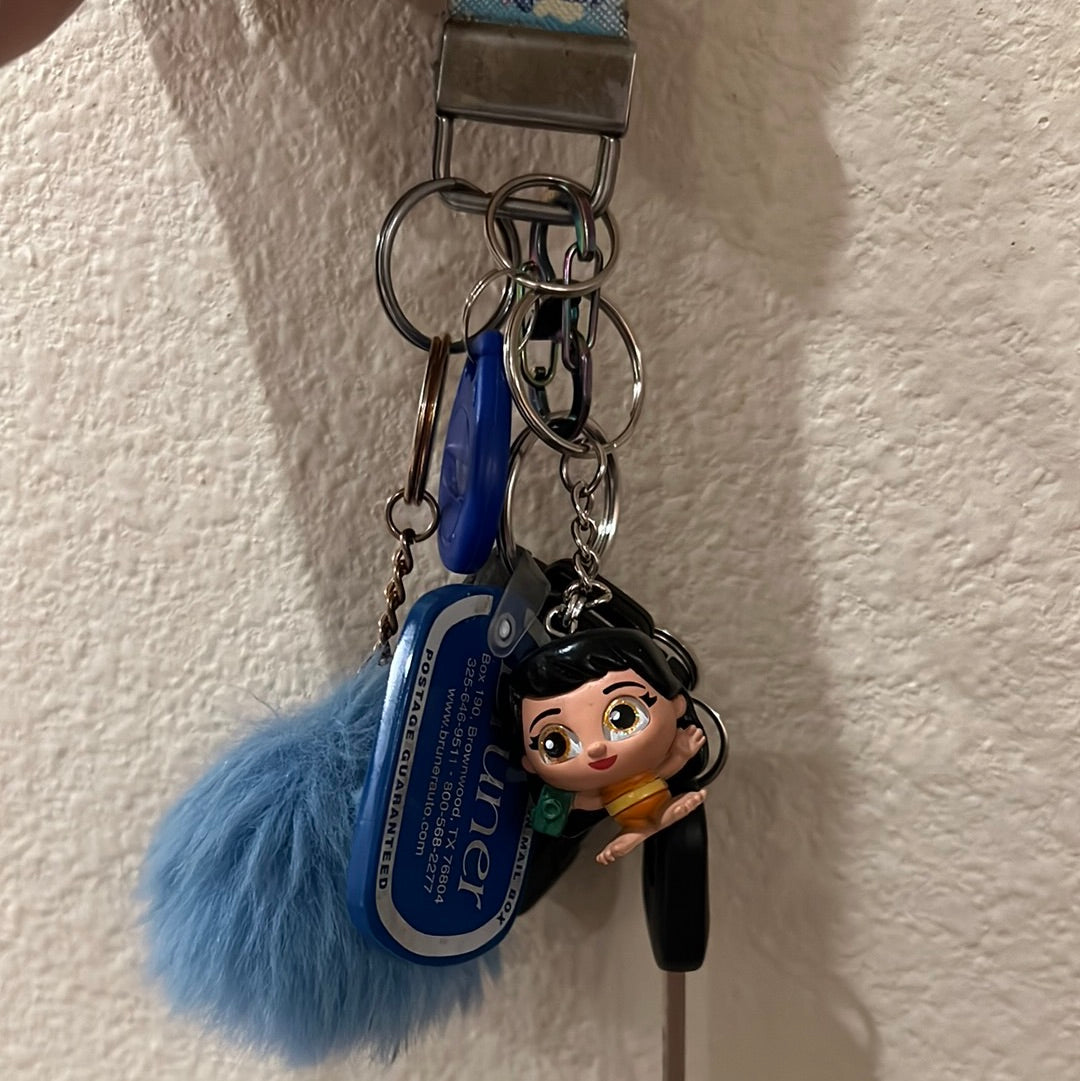 Recycled Toy Keychains/Backpack Pull