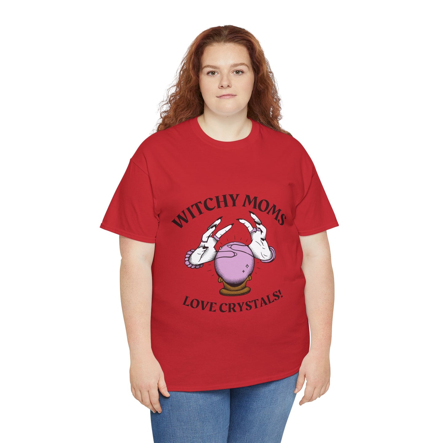 Witchy Moms Love Crystals T-shirt