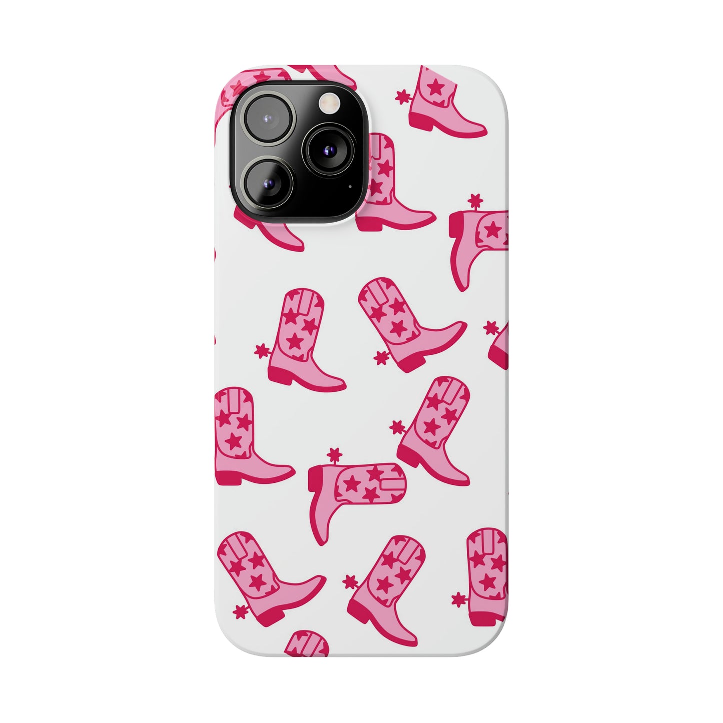 Pink Cowgirl/Cowboy Boots Slim Phone Cases