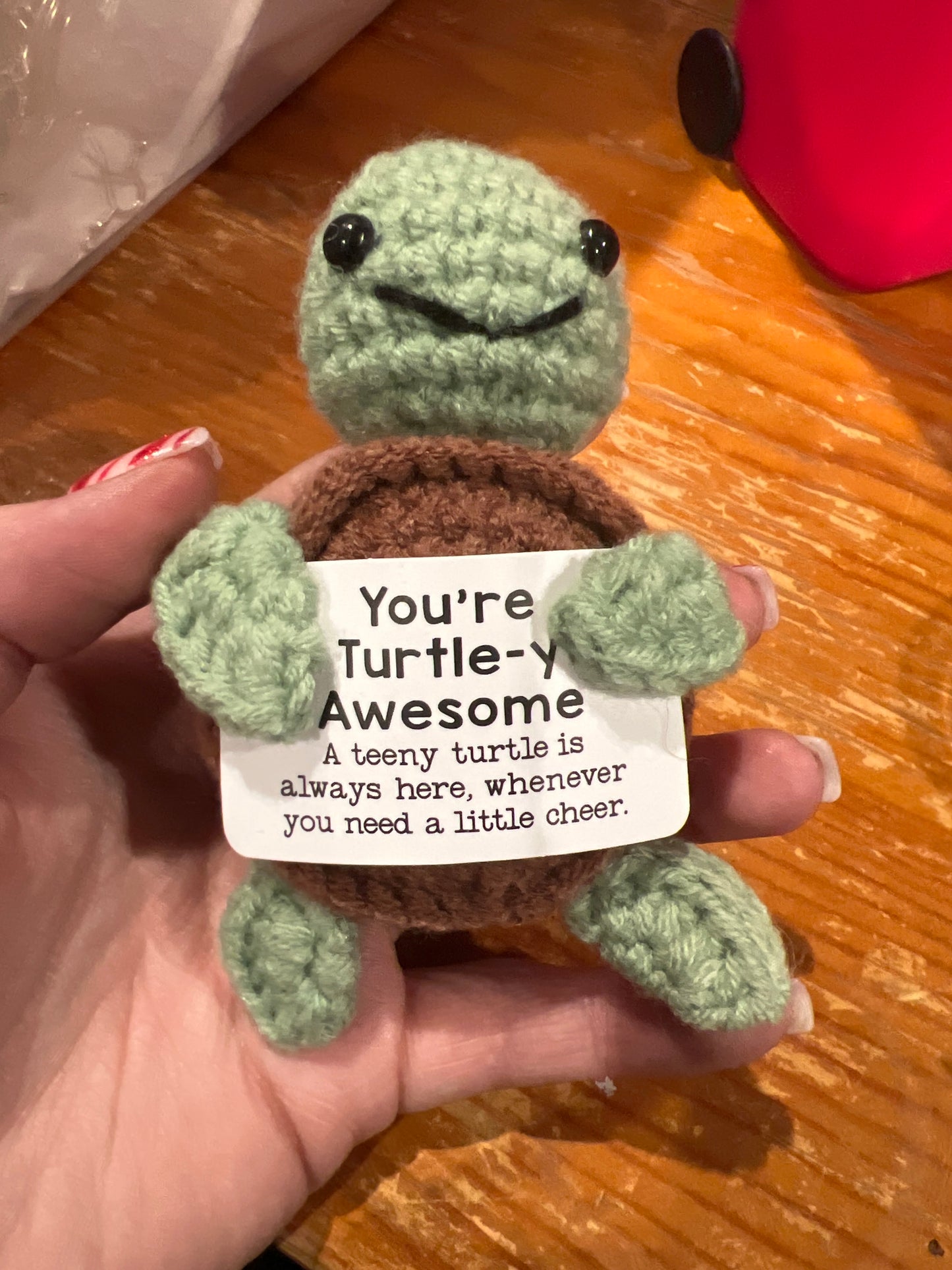 You’re Turtle-y Awesome Crochet Emotional Support Turtle