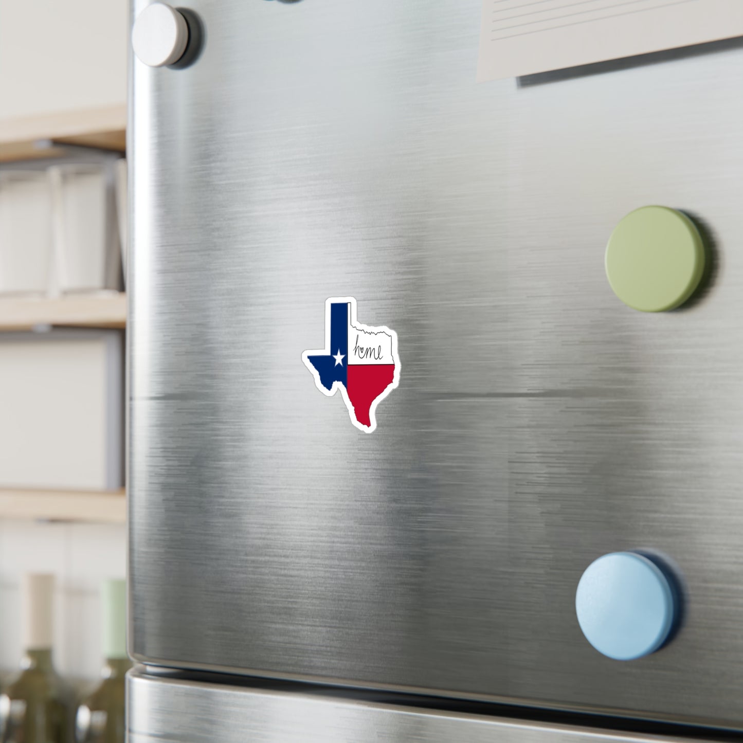 Texas Flag Home Vinyl Sticker