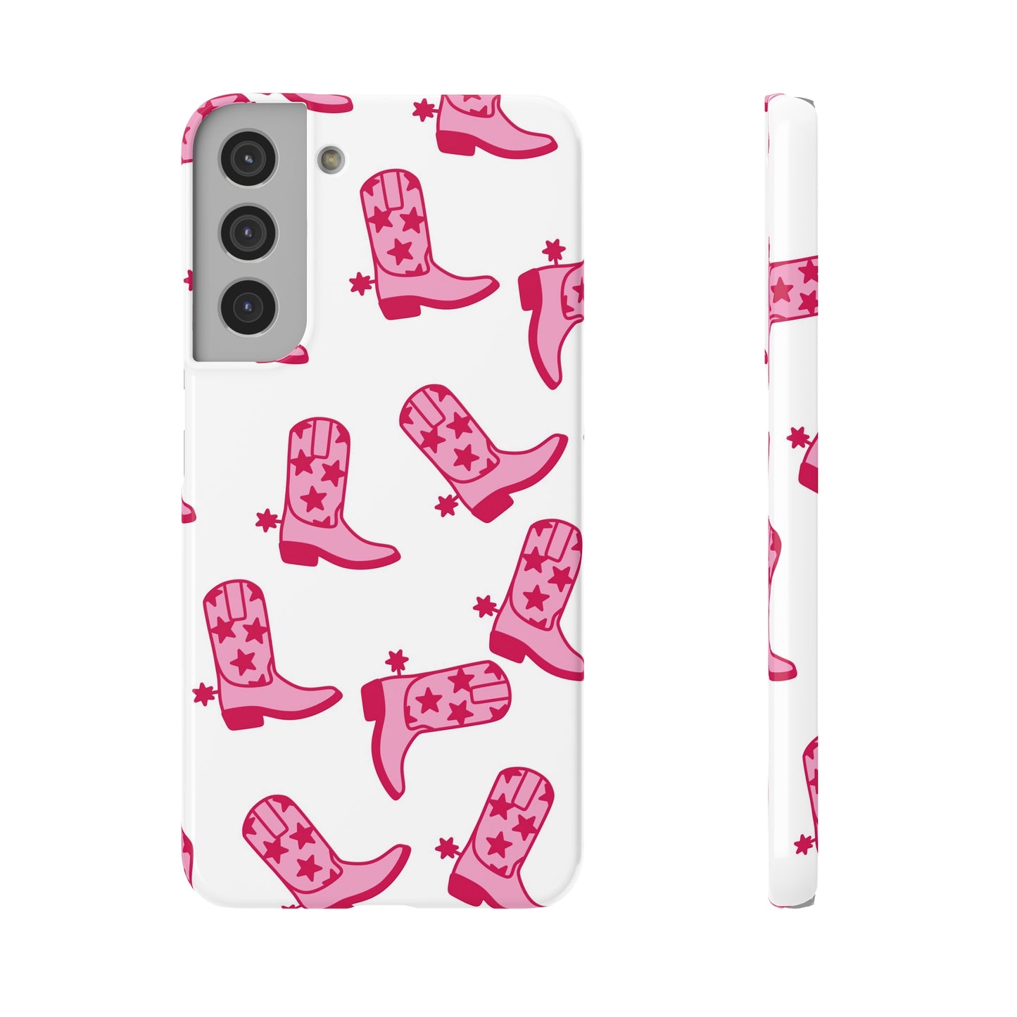 Pink Cowgirl/Cowboy Boots Slim Phone Case - Samsung