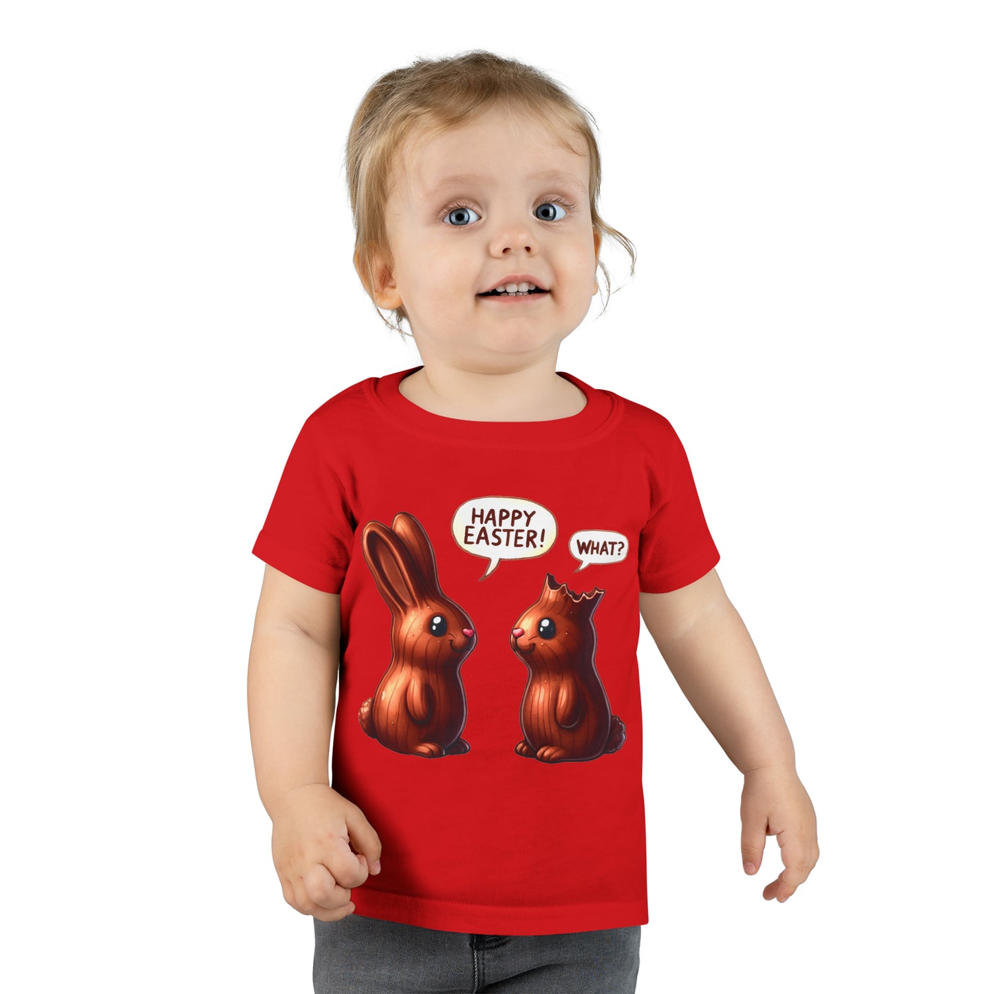 Chocolate Bunny Happy Easter Toddler T-shirt