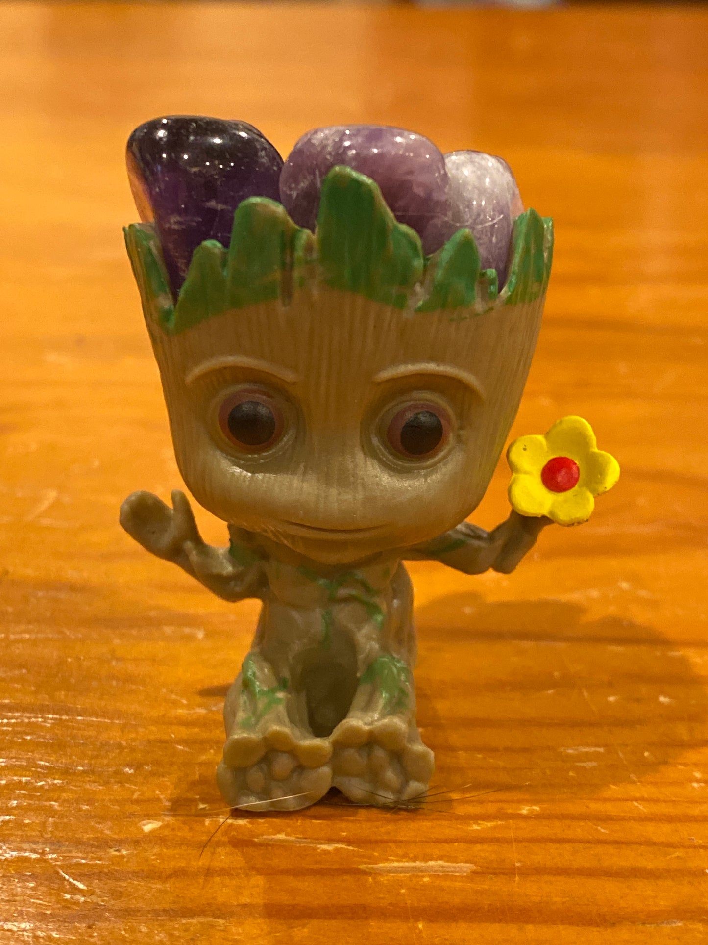 Amethyst topped Groot