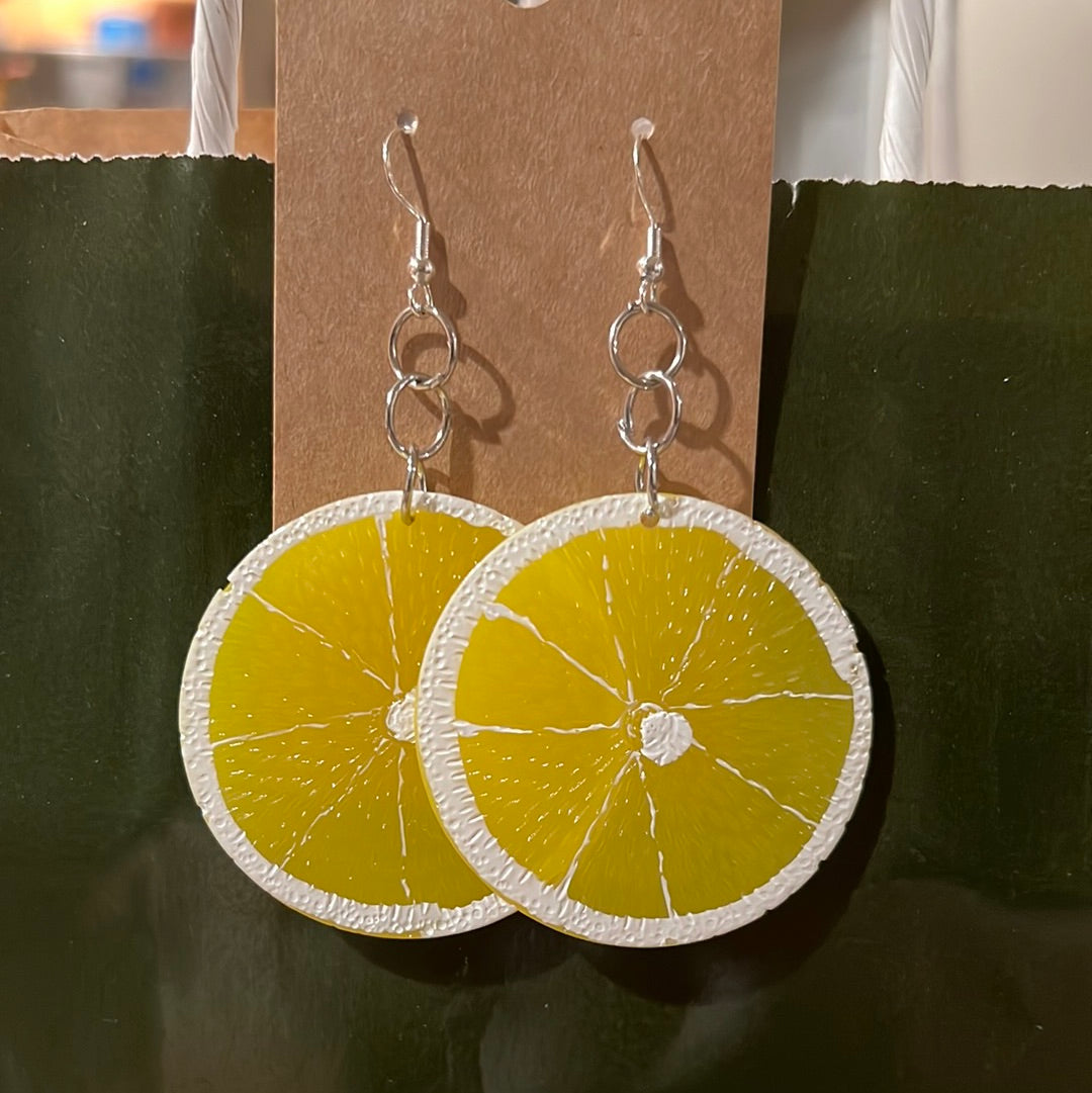 Lemon Sterling Silver Earrings