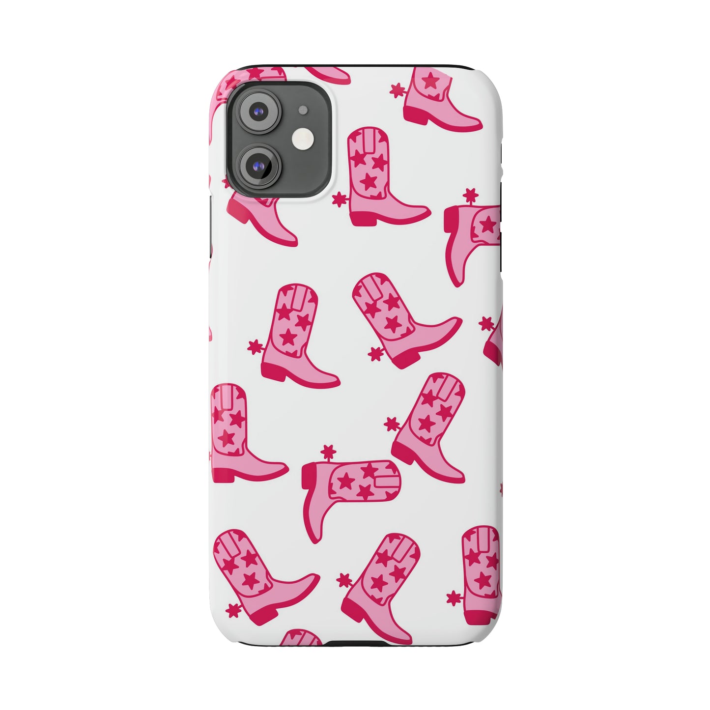 Pink Cowgirl/Cowboy Boots Slim Phone Cases