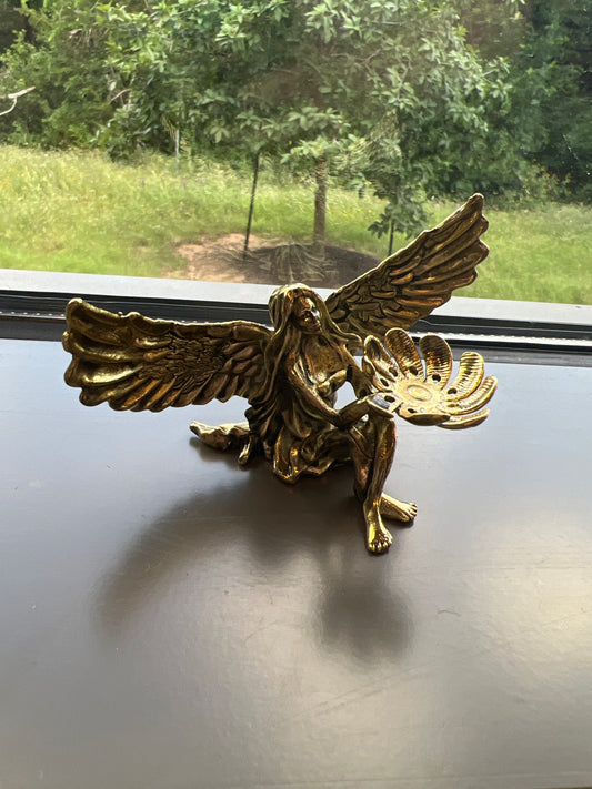 Winged Fairy Angel Sphere Holder