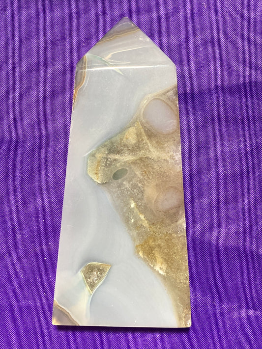 Chalcedony 5”x2” Wide Flat Tower