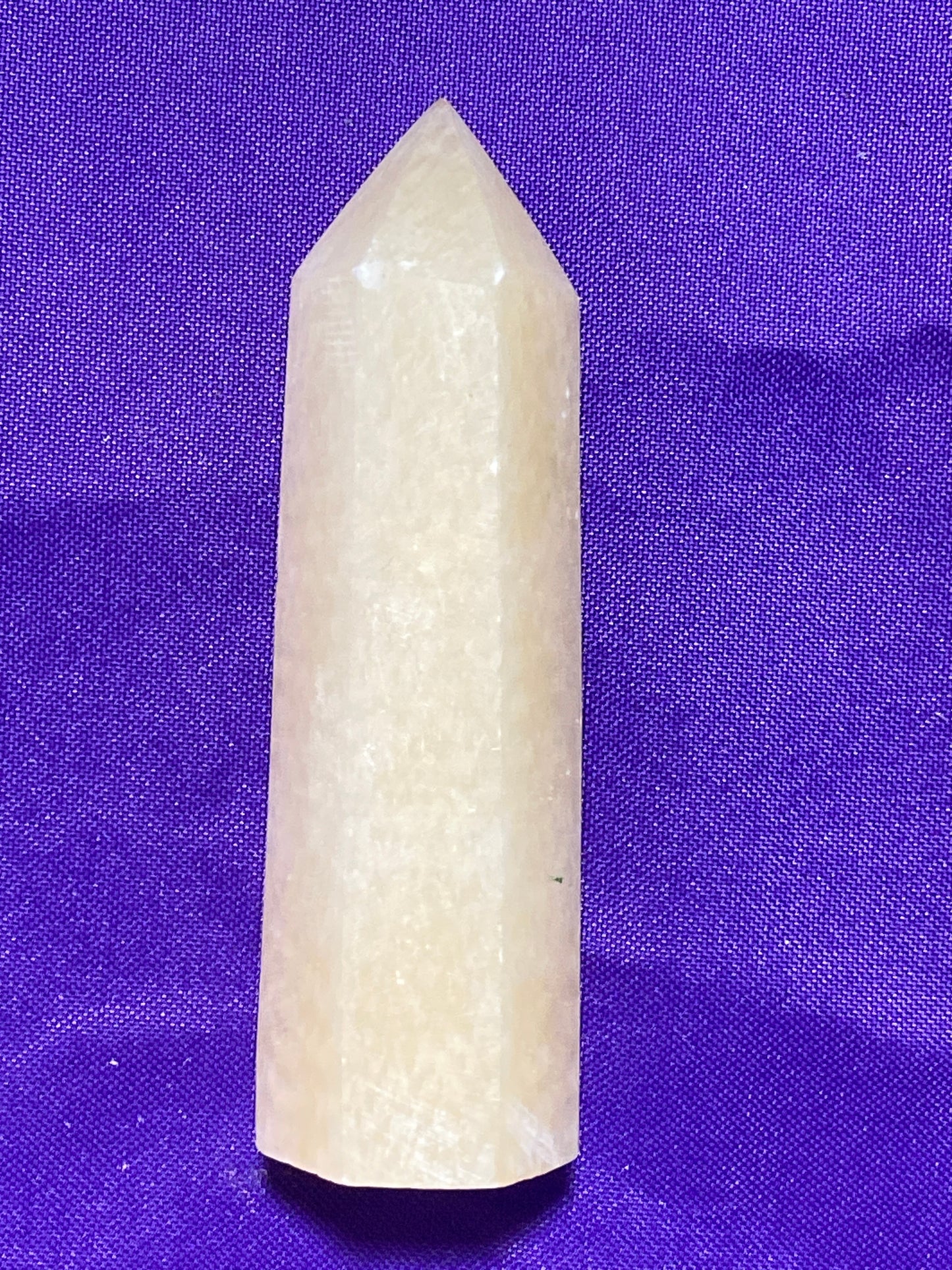 Yellow Calcite Hexagonal Tower 3.5”