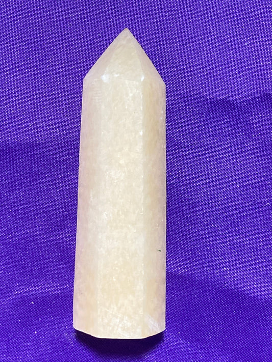 Yellow Calcite Hexagonal Tower 3.5”