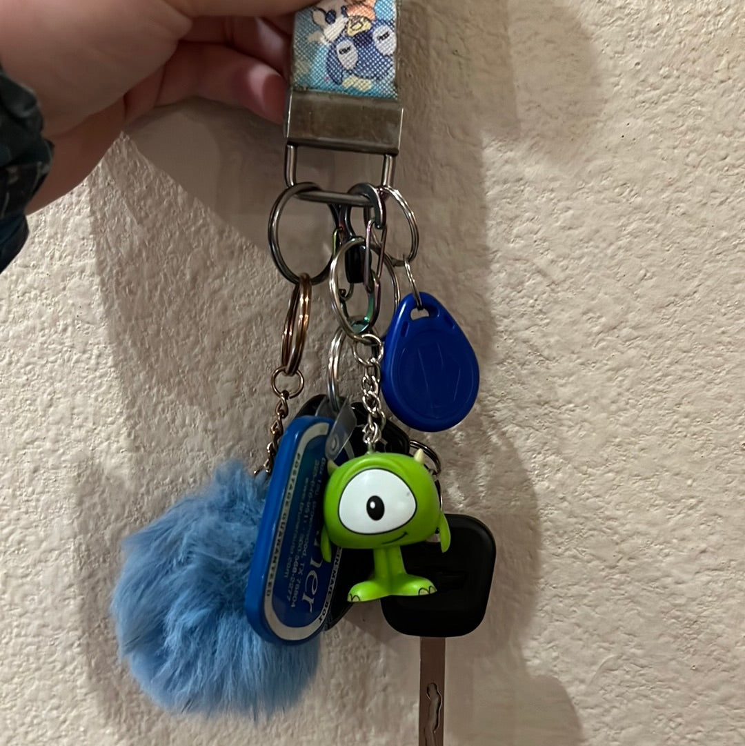 Recycled Toy Keychains/Backpack Pull