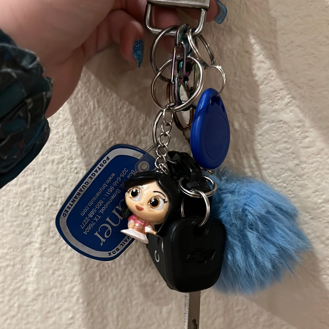 Recycled Toy Keychains/Backpack Pull