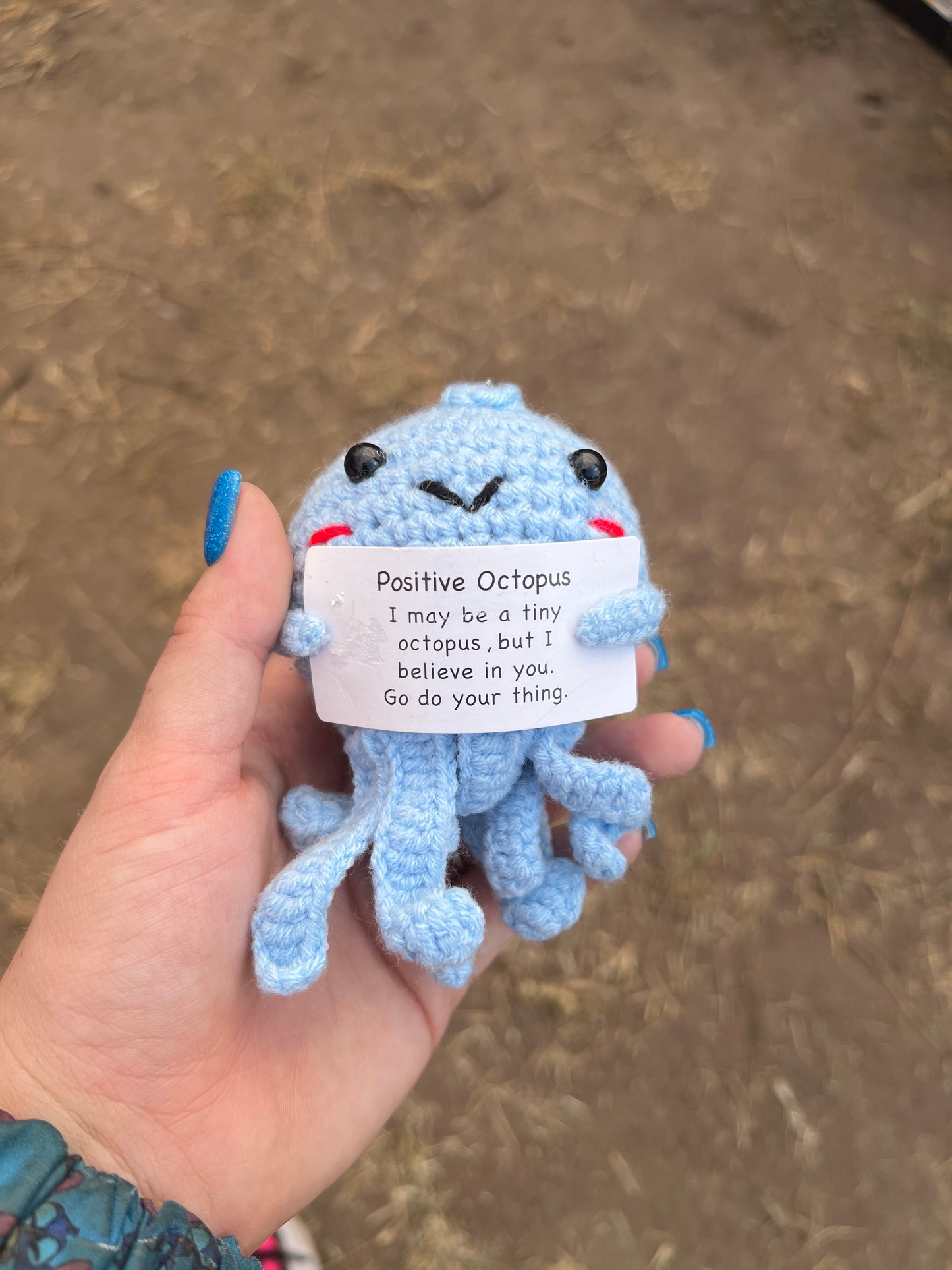 Positive Octopus Crochet Plushie
