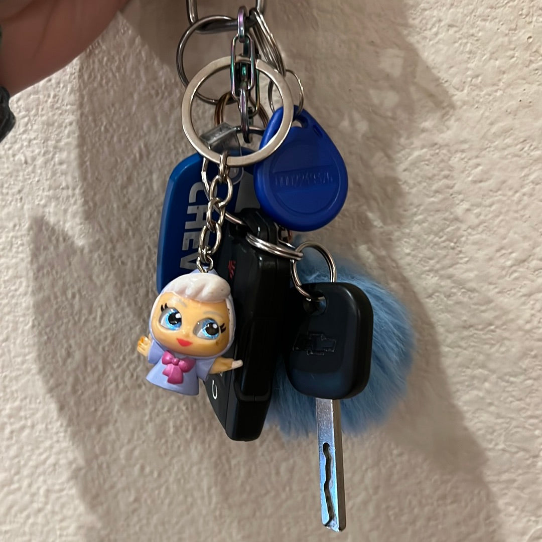 Recycled Toy Keychains/Backpack Pull