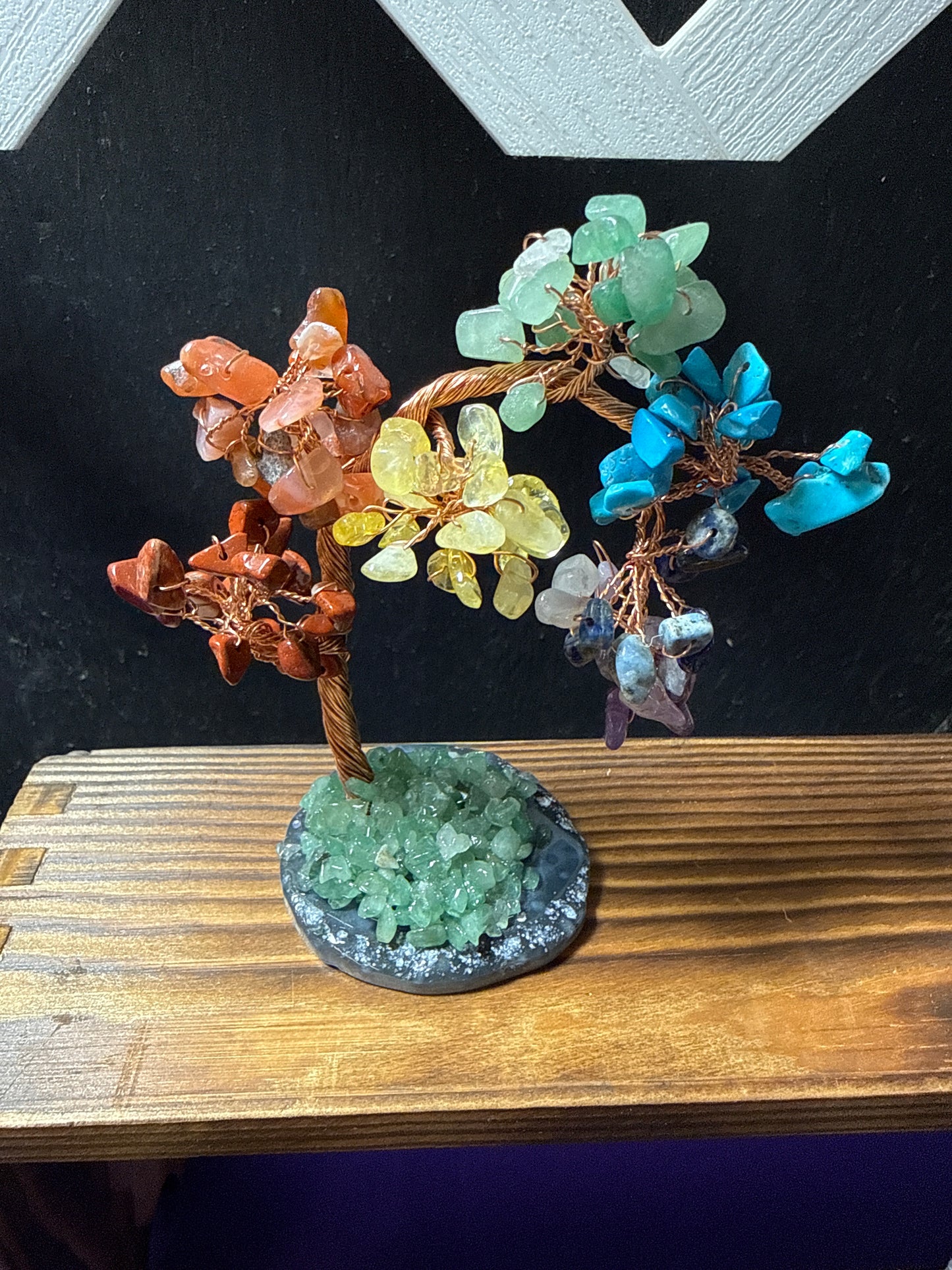 Chakra Gemstone Chip Tree