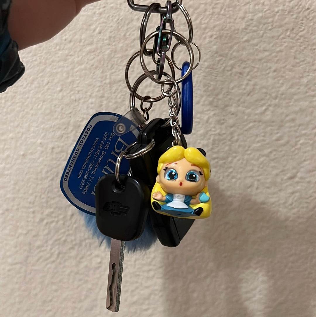 Recycled Toy Keychains/Backpack Pull