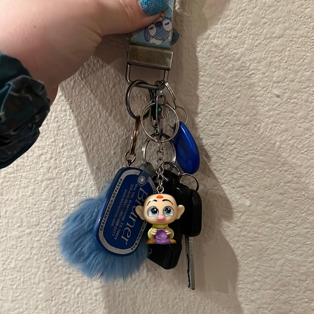 Recycled Toy Keychains/Backpack Pull