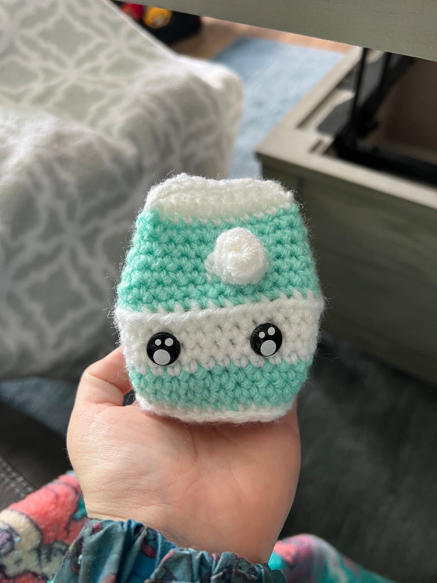 Milk Carton Crochet Plushie