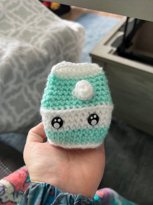 Milk Carton Crochet Plushie