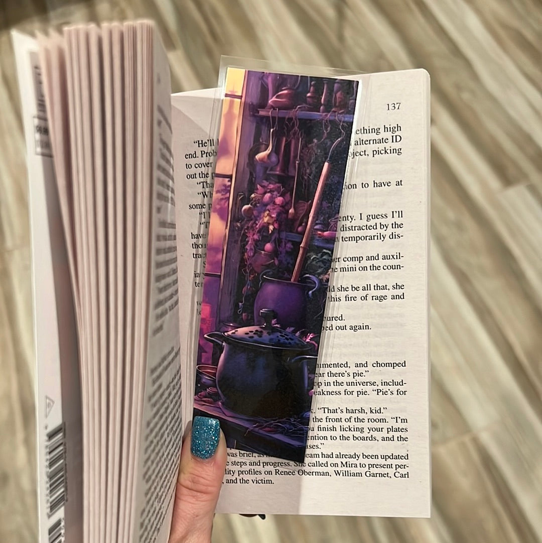 Witchy Themed Laminated Bookmarks