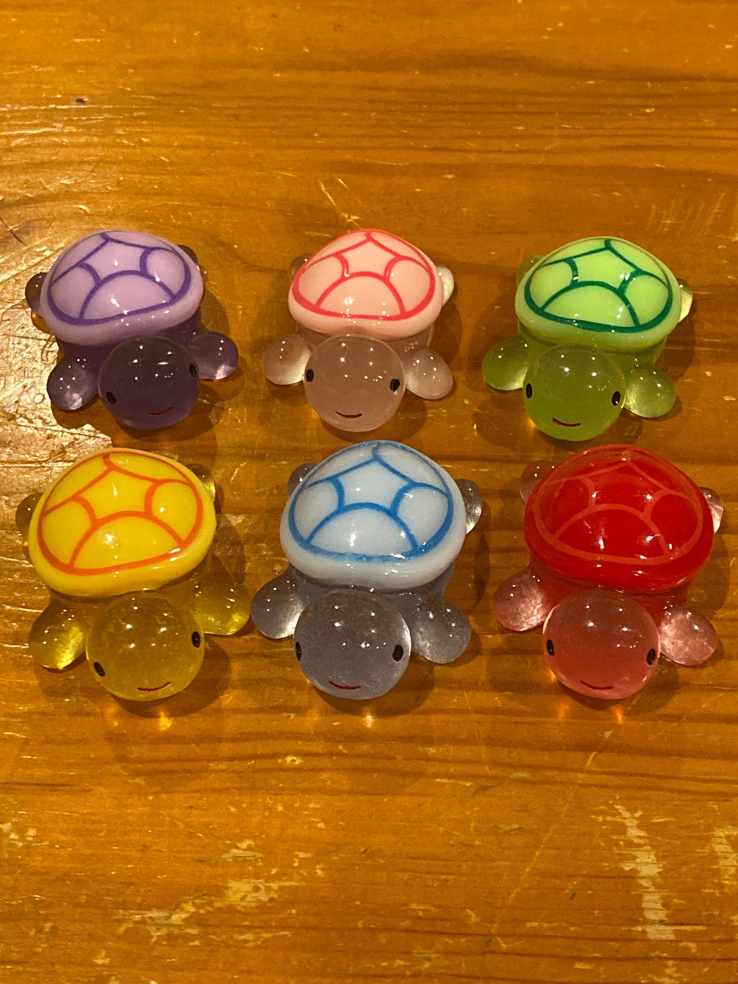 Resin Mini Turtles - 6 colors